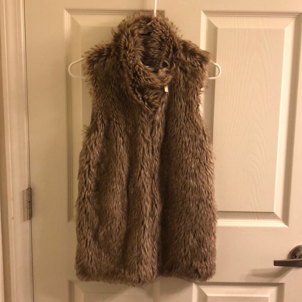 Bershka Fur Vest Size S